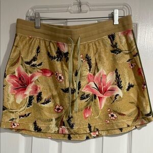EUC Lucky Brand Terry Floral Print Mini